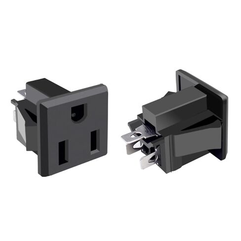 مقبس الطاقة الصناعي 3 فتحات تركيب البطاقة المدمجة 15a 125v مقبس شحن المعدات in Saudi Arabia