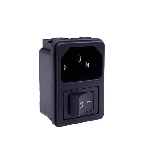 Switch 4-pin Black no Light 15A AC Power Socket high Current Socket Cabinet Power Power Socket Card Installation(15A) in Saudi Arabia