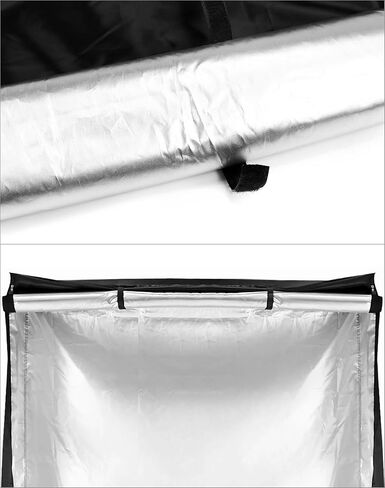 QWORK Wire Rack Cover - 60"x24"x72", Oxford Cloth, Keeps Rack Clean, for Home, Office, Storage & Garage, Black in Saudi Arabia