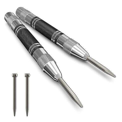 مثقاب مركزي أوتوماتيكي عام لأعمال النجارة، أدوات يدوية للثقب التلقائي قابلة للتعديل ومحملة بنابض للزجاج والخشب المعدني قطعة واحدة (أزرق 2) in Kuwait