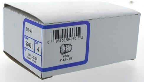 سدادة فلين بحجم زجاجة 1 جالون من هيلمان 52021 (القطر العلوي 1-1/4 بوصة × الحجم #14)، بيج in Saudi Arabia