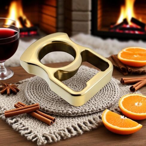 فتاحة زجاجات البيرة: مصنوعة يدويًا من النحاس النحاسي، ملحقات الحفلات لفتح أغطية البيرة (ذهبي) in Kuwait