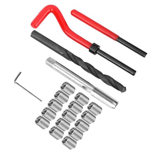 20 Pcs M9x1.25 Thread Insert Kit Stainless Steel Material for Thread Repairing Assortment with Convenient Carrying Box in Kuwait