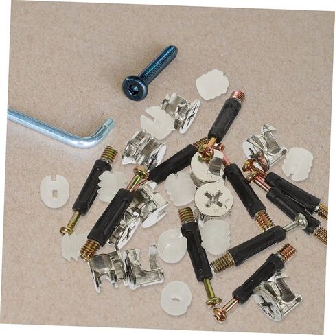 ERINGOGO 10 Pack Furniture Connectors Cam Fittings Pre-Inserted Nuts Dowels Sturdy Self-Tapping for Wood Furniture Cabinets in Saudi Arabia