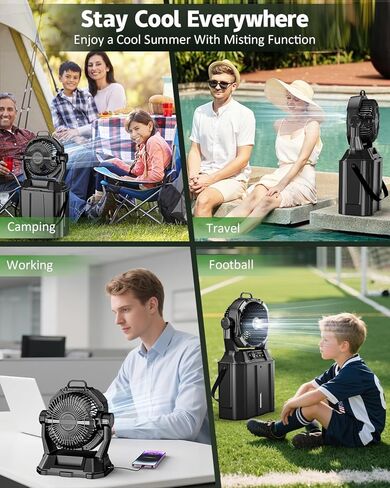 Small Desk Fan for Office, USB Rechargeable Table Fan with 3 Speeds, Quiet Small Portable personal Fan 60 ° Up and Down Rotated, Ideal for The Home, Office, Dorm in Saudi Arabia