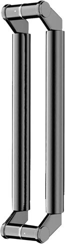 Matte Black Stainless Steel Pull Handles for Front Doors - 540mm, Durable Fastening Material for Office and Entrance Areas, Ideal for Home and Commercial Use - 1 Pair in Saudi Arabia