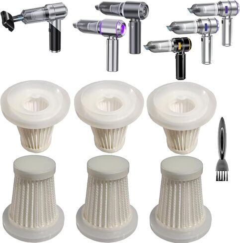 6Pack HEPA Filter Replacement Compatible with IYOFINE ST-6653 Plus, Houscly-ST6653, IHE HL-107 Handheld Vacuum Cleaners in Saudi Arabia