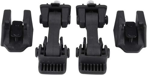 Generic طقمان من ماسكات وأقواس أمان مزلاج غطاء المحرك لـ JK 2007-2016، بجودة ممتازة، متينة، 55395653AF، مصممة خصيصًا لـ in Kuwait