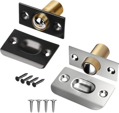 أجهزة التقاط الكرة لباب الخزانة لأعلى الباب، قابلة للتعديل، 1/2/3 قطعة (فضي، قطعتان) in Kuwait