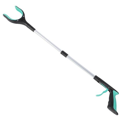 Gadpiparty Foldable Trash Picker Grabber Tool, Portable Green Garbage Clip, Long Litter Picker for Outdoor Sanitation and Waste Collection in Saudi Arabia