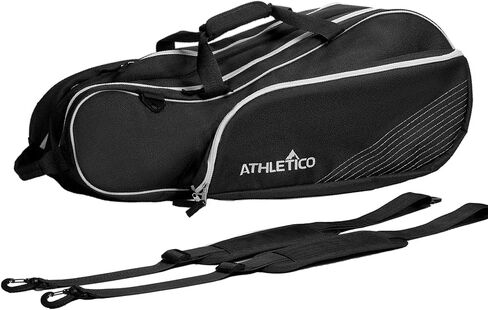 Athletico 6 Racquet Tennis Bag | Padded to Protect Rackets & Lightweight | Professional or Beginner Tennis Players | Unisex Design for Men, Women, Youth and Adults (Black) in Saudi Arabia