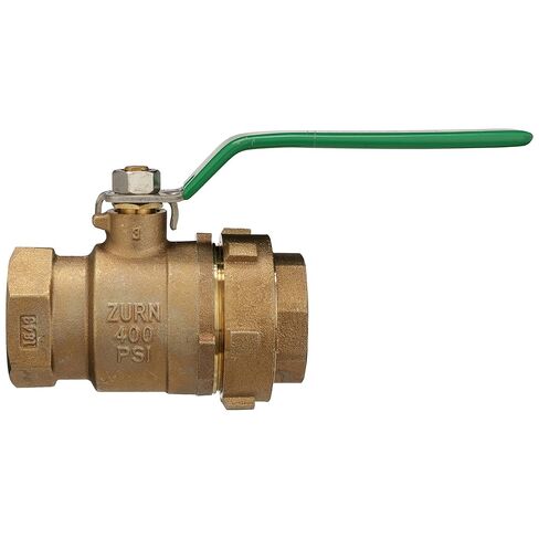 Zurn Wilkins 1" 850XL Full Port Bronze Ball Valve, Tapped, with Single Union Body in Saudi Arabia