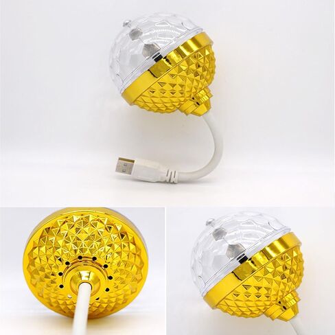 UncleS Portable Rotating LED Light Bulb Various Mode Disco Effect Party Lighting Equipment For Home Stage And Celebration USB Powered Disco Party Lighting in Saudi Arabia