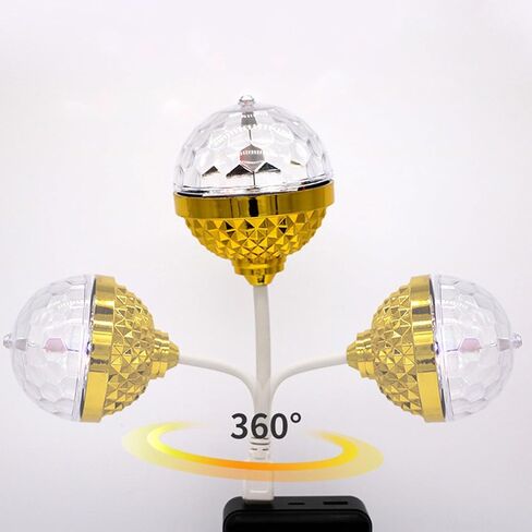 UncleS Portable Rotating LED Light Bulb Various Mode Disco Effect Party Lighting Equipment For Home Stage And Celebration USB Powered Disco Party Lighting in Saudi Arabia