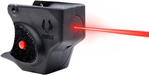 جهاز رؤية الليزر الأحمر من سلسلة Viridian E متوافق مع جهاز رؤية البندقية S&W Bodyguard 2 مع مفتاح تشغيل وإيقاف يمكن استخدامه بكلتا اليدين، أسود in Kuwait