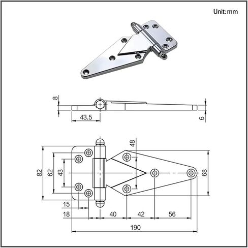 مفصلات سبائك الزنك حاويات الشاحنات 1 قطعة in Kuwait
