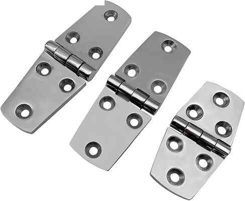 76 × 38 مم من الفولاذ المقاوم للصدأ 316 6 فتحات مفصلات تلميع شديدة التحمل 4 قطع in Kuwait