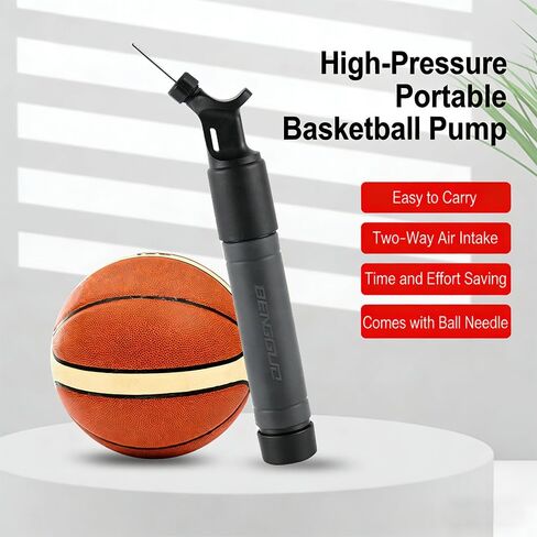 Ball Pump Push Pull Hand Inflator with One Needle for Sports Balls, Manual Air Pump for Basketball Soccer Volleyball Football in Saudi Arabia