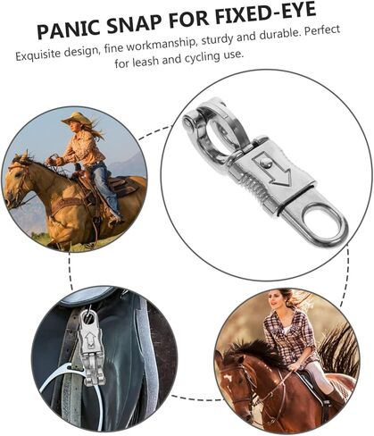 Zinc Alloy Equestrian Snap Hook Quick Release Snap Hook for Rope 102mm with Fixed-Eye for Riding Gear in Saudi Arabia
