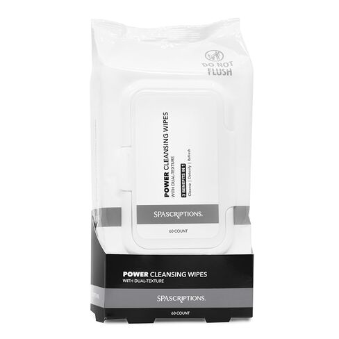 SpaScriptions Charcoal Cleansing Facial Wipes - Deep Cleansing, Purifying, Makeup Remover Wipes for Pore Cleansing, Impurities & Oil Control, Daily Use Face Wipes for All Skin Types, 1-Pack (60ct) in Saudi Arabia