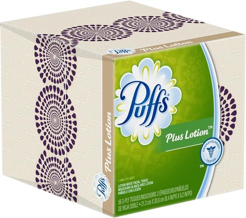 Puffs Plus Lotion Facial Tissues, 24 Cube Boxes (56 Tissues Per Box) (Old Version) in Saudi Arabia