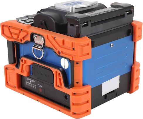 Jeffergarden Fiber Splicer Kit, 8s Splicing 18s Heating 6 Motor Auto Focusing 5in Touch Screen Optical Fiber Splicing Machine, with 6700mAh Battery and Cleaver, for SM MM DS NZDS (US Plug) in Kuwait