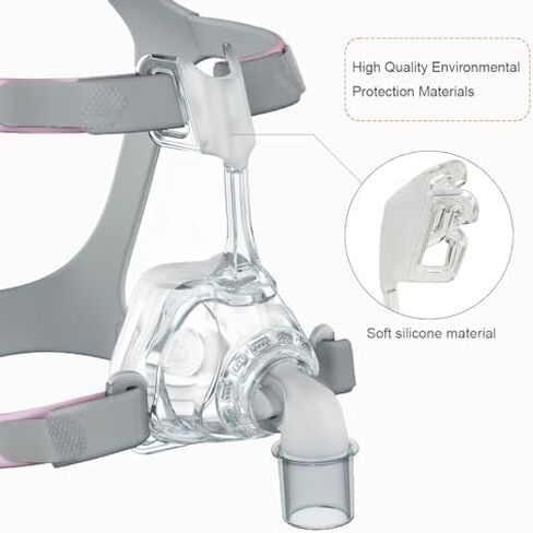 إطار بديل Mirage Fx مكون من قطعتين لقناع الأنف Mirage Fx، وغطاء رأس Mirage Fx لحماية الأنف وإعادة استخدام ملحقات آلة التنفس يناسب واقي الأنف Mirage FX (قطعتان قياسيتان) in Kuwait