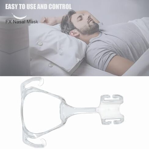 إطار بديل Mirage Fx مكون من قطعتين لقناع الأنف Mirage Fx، وغطاء رأس Mirage Fx لحماية الأنف وإعادة استخدام ملحقات آلة التنفس يناسب واقي الأنف Mirage FX (قطعتان قياسيتان) in Kuwait