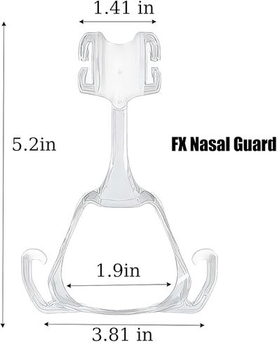 إطار بديل Mirage Fx مكون من قطعتين لقناع الأنف Mirage Fx، وغطاء رأس Mirage Fx لحماية الأنف وإعادة استخدام ملحقات آلة التنفس يناسب واقي الأنف Mirage FX (قطعتان قياسيتان) in Kuwait