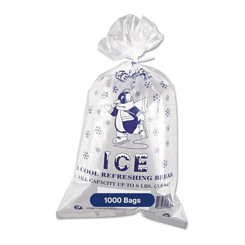 انتبلاست جروب اكياس ثلج، 1.5 مل، 20×11 بوصة، شفاف، 1000/كرتونة in Kuwait