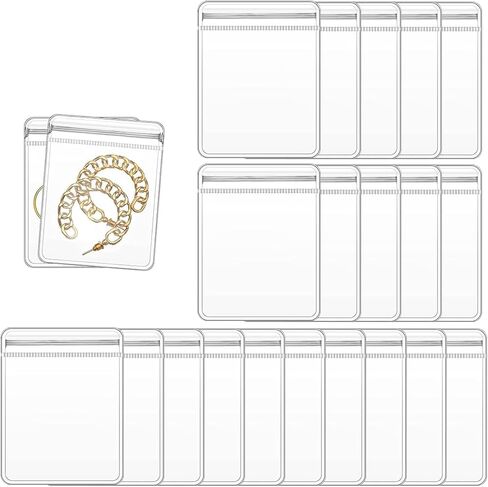 أكياس المجوهرات البلاستيكية الشفافة - أكياس تعبئة وتخزين المجوهرات البلاستيكية الشفافة (6 * 8) in Kuwait