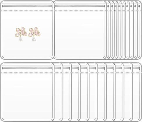 Clear PVC Jewelry Bags - Plastic Transparent Jewelry Packing and Storage Pouches (6 * 8) in Saudi Arabia