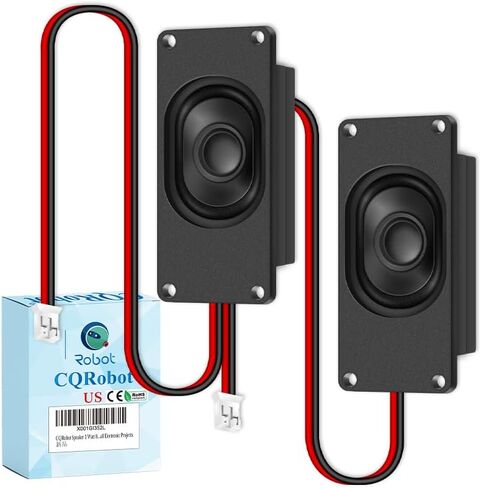 2 Pieces/1 Pair 35 mm * 25 mm * 6.8 mm Side Sound 4 Ohm 2 Watt / 3 Watt Rectangle Cavity Speaker, JST-PH 2.0 mm 2-Pin Interface Wire, for Computer Electronic Project Application Components. in Saudi Arabia