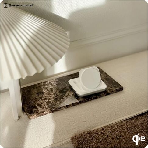 شاحن سفر لاسلكي من Zens Nightstand - معتمد من MagSafe وQi2 - حامل/وسادة قابلة للتحويل - شحن فائق السرعة بقدرة 15 وات - لسلسلة Apple iPhone 15 14 13 و12 وAirPods - مزود بالطاقة متضمن in Kuwait