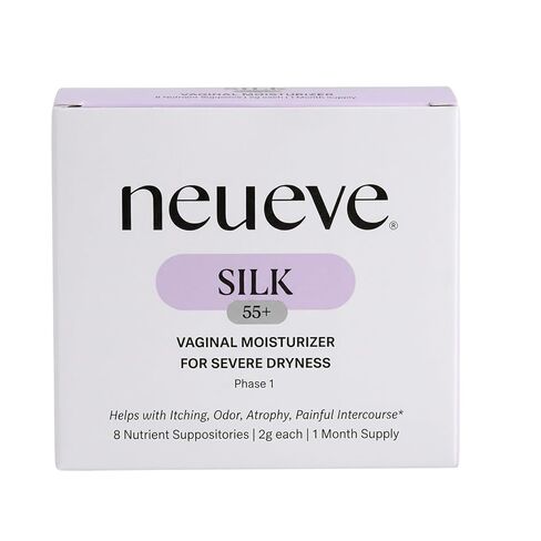 مرطب مهبلي طويل الأمد من NeuEve Silk - يوفر رطوبة مهدئة للجفاف والانزعاج، مكونات طبيعية بالكامل، المرحلة 1 | 8 عدد | العرض لمدة شهر واحد in Kuwait