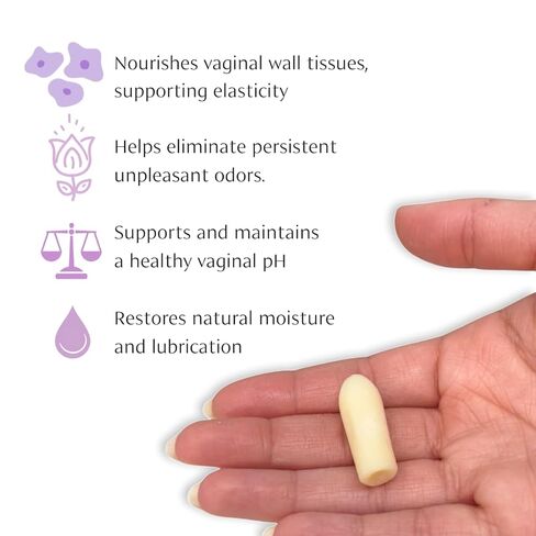 مرطب مهبلي طويل الأمد من NeuEve Silk - يوفر رطوبة مهدئة للجفاف والانزعاج، مكونات طبيعية بالكامل، المرحلة 1 | 8 عدد | العرض لمدة شهر واحد in Kuwait