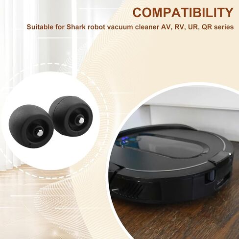 2 قطعة عجلة العجلات الأمامية البديلة متوافقة مع مكنسة روبوت القرش R101AE RV1001AE UR1100SRUS AV1002AE AV1010AE RV100AE in Kuwait