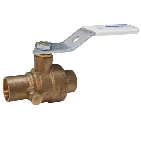 NIBCO الشكل رقم S-685-80D-LF، 3/4 بوصة. صمام كروي برونزي LF، لحام in Saudi Arabia
