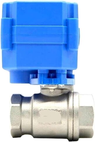 DN15 DN20 DN25 صمام كروي ثنائي الاتجاه من الفولاذ المقاوم للصدأ صمام كروي كامل التجويف 2 سلك المحرك AC/DC 9-24V(1,DC12V_CR02) in Kuwait