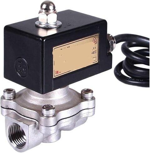 1/2 "3/4" 1 "24 فولت 110 فولت 220 فولت 12 فولت صمام الملف اللولبي من الفولاذ المقاوم للصدأ مغلق عادة (1، BSP_24VDC) in Kuwait