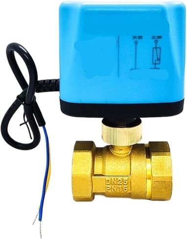 DN25 صمام كروي نحاسي بسلكين صمام كروي مغلق عادة 220VAC، 12VDC، 24VDC (12VDC_عادي مفتوح) in Kuwait