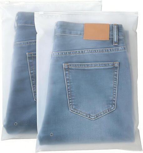 أكياس بولي بسحاب مقاس 12 × 20 بوصة، 100 كيس من البلاستيك المتجمد، حقيبة ملابس قابلة للإغلاق للبيع، الملابس، تغليف العناصر الصغيرة (3.15مل، 4-13 رطل) in Kuwait