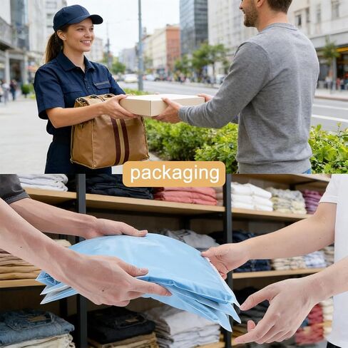 أكياس بولي بسحاب مقاس 12 × 20 بوصة، 100 كيس من البلاستيك المتجمد، حقيبة ملابس قابلة للإغلاق للبيع، الملابس، تغليف العناصر الصغيرة (3.15مل، 4-13 رطل) in Kuwait