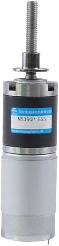 12V 24V 15W DC Planetary Gear Motor 36mm M8 Screw thread output shaft Adjustable speed CW CCW(24V98rpm,50MM With bracket) in Saudi Arabia