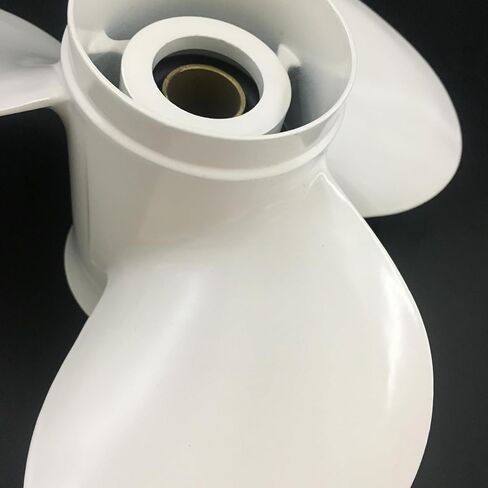 Aluminum Propeller 40-60HP 11-5/8x11 RH 13 Tooth Prop Fit for Yamaha Outboard Motor OEM 69W-45947-00-EL 11-5/8x11, WHITE in Saudi Arabia