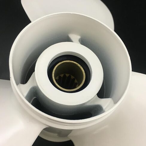 Aluminum Propeller 40-60HP 11-5/8x11 RH 13 Tooth Prop Fit for Yamaha Outboard Motor OEM 69W-45947-00-EL 11-5/8x11, WHITE in Saudi Arabia