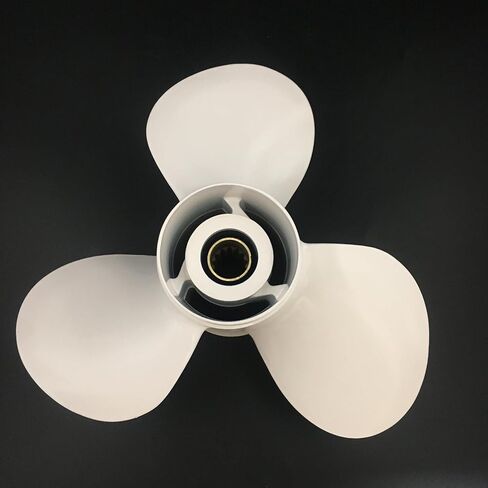 Aluminum Propeller 40-60HP 11-5/8x11 RH 13 Tooth Prop Fit for Yamaha Outboard Motor OEM 69W-45947-00-EL 11-5/8x11, WHITE in Saudi Arabia