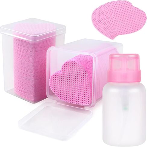 400PCS Lint Free Nail Wipes, Suitable for Cleaning Nails for Manicures, Nail Cleaning Pads, Eyelash Extenders, Nail Glue Cleaning Pads and Products in Saudi Arabia
