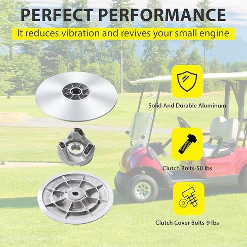 Golf Cart Secondary Driven Power Clutch Kit with Spring for Yamaha Golf Cart G2 G8 G9 G11 G14 G16 G20 G21 G22 G28 1985-2007, Metal Surface Drive Clutch in Saudi Arabia