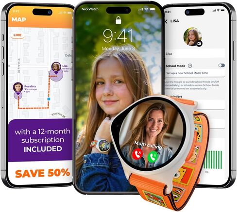 ساعة ذكية للأطفال مع متتبع نظام تحديد المواقع العالمي (GPS)، وSOS، وأدوات الرقابة الأبوية، ساعة ذكية، مكالمات هاتفية للأطفال ورسائل نصية، للأولاد والبنات، ساعة ذكية 4G للأطفال تتطلب خطة بيانات للشهر الأول مجانًا in Kuwait